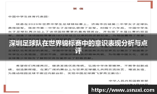 深圳足球队在世界锦标赛中的意识表现分析与点评